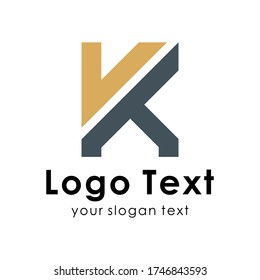 Vk Logo Design Finance Companies Building Stock Vector (Royalty Free ...