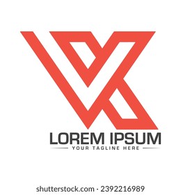 VK Logo Design Modern and Professional Logo Design