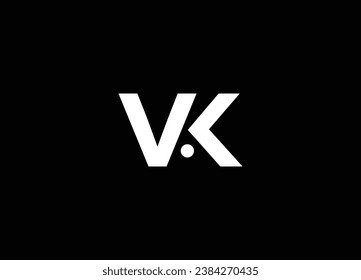 VK Logo Design And Monogram Logo