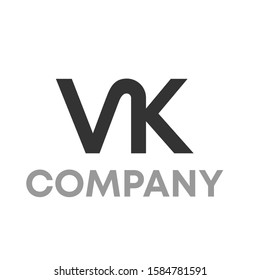 Vk Logo Icon Design Template Sign