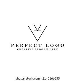 VK monogram vector logo for luxury product and brand. Initial based alphabet icon logo.