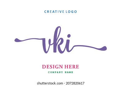 VKI lettering logo is simple, easy to understand and authoritative