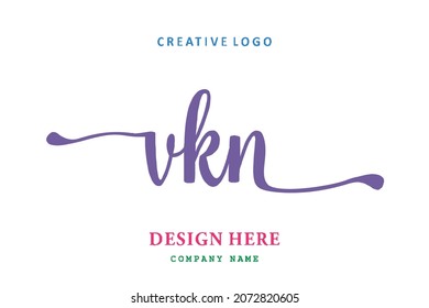 VKN lettering logo is simple, easy to understand and authoritative
