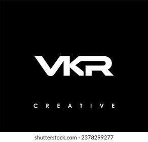 Letra VKR Ilustración vectorial de plantilla de diseño de logotipo inicial