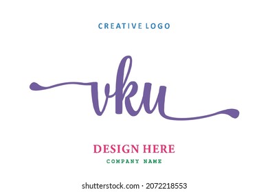 VKU lettering logo is simple, easy to understand and authoritative