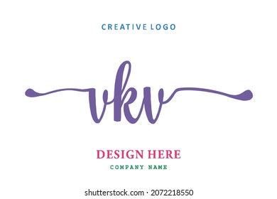 VKV lettering logo is simple, easy to understand and authoritative