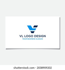 VL INITIAL LOGO DESIGN VECTOR
