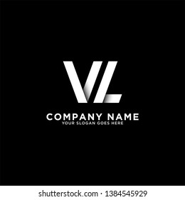 VL initial logo vector, initial brand name, clean and strong company logo design