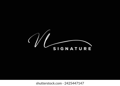 Logo de la firma de escritura a mano. VL dibujado a mano Caligrafía letras Vector. VL letra inmobiliaria, belleza, fotografía letra logo diseño.