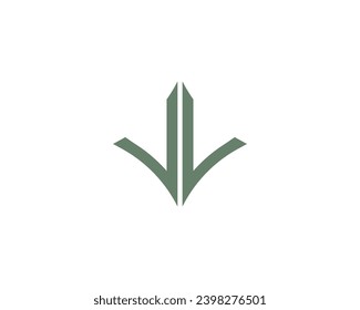 VL logo design vector template