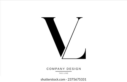 VL, LV, Abstract Letters Logo Monogram