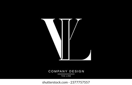 VL, LV, Abstract Letters Logo Monogram