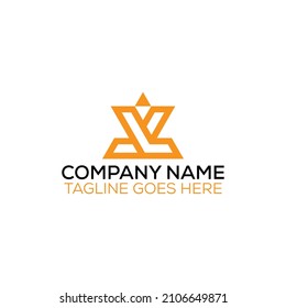 VL- oder LV- oder LL-Logo-Design