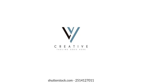 Icono de Vector de diseño de logotipo VL LV