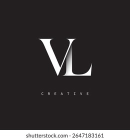 VL Monogram Logo Minimal Elegant Letter Mark para el lujo, la moda   Marcas creativas	
