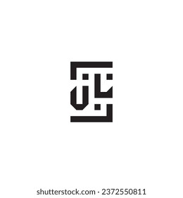 VL square concept retro logo in high quality professional design that will print well across any print media