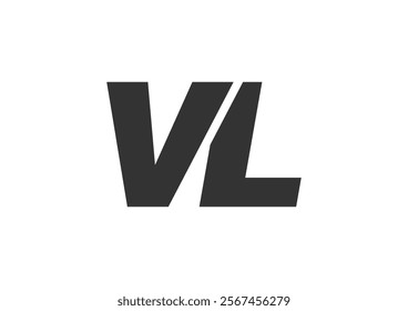 VL Techno Editable Font Logo For Corporate Branding. Bold, Futuristic Design With Unique Typographic Ideas. Minimal Custom Type And Dynamic Letter Variations For Promotion, Printing, And Book Titles