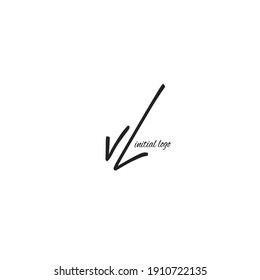 VL white background handwritten logo