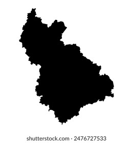 Vladimir Oblast map, administrative division of Russia. Vector illustration.