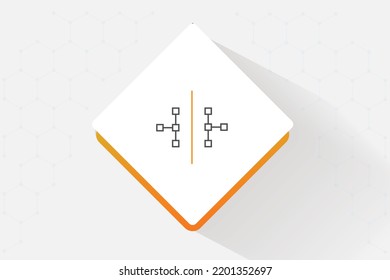 VLAN network segmentation and security icon