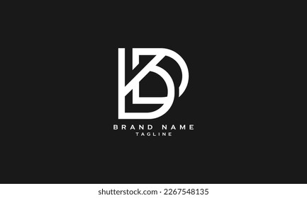 VLBD, LBD, VBD, LDB, DB, Abstract initial monogram letter alphabet logo design