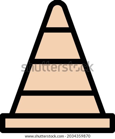 VLC vector line colour icon