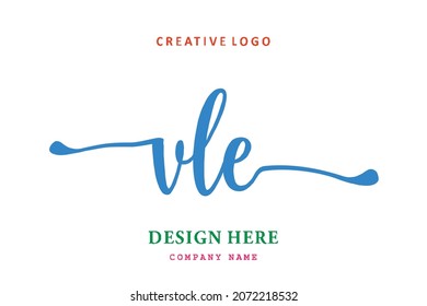 VLE lettering logo is simple, easy to understand and authoritative