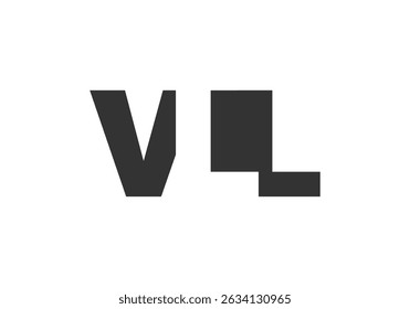 Design do logotipo VLL. letra inicial V L L estilo de fonte em negrito para start-ups de tecnologia, consultoria, marca corporativa. Nome criativo da empresa, manchetes identidade tipográfica, logotipo moderno. Ilustração vetorial.
