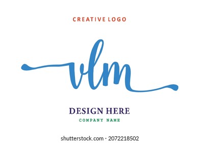 VLM lettering logo is simple, easy to understand and authoritative