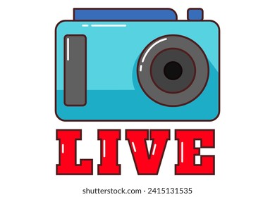 Vlog Flat Element Sticker Design