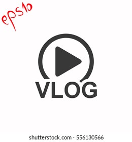 Vlog grey icon.