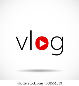 Vlog Icon Vector Illustration 