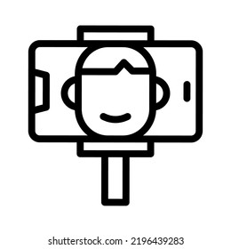 gráfico vlog line icon 