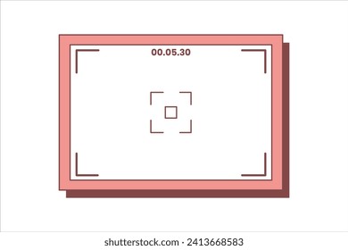 Vlog Video Frame Sticker Design