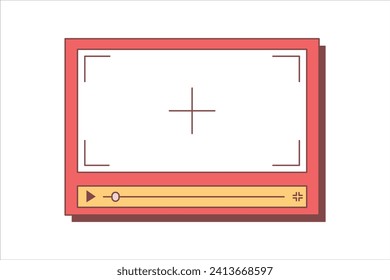 Vlog Video Frame Sticker Design