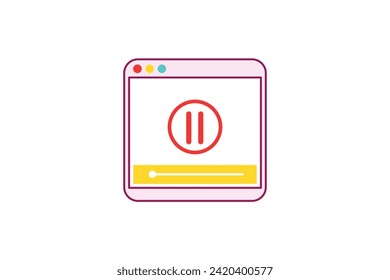 Vlog Video Frame Sticker Design