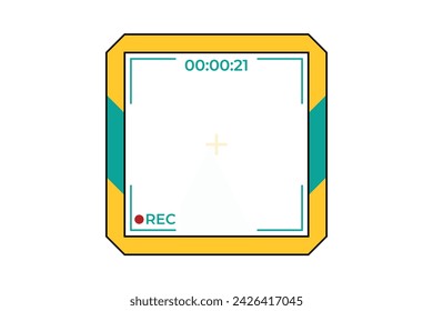 Vlog Video Frame Sticker Design