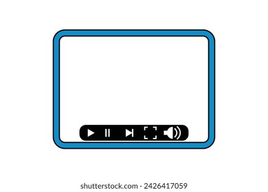 Vlog Video Frame Sticker Design