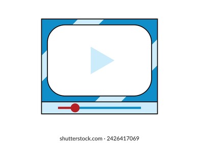 Vlog Video Frame Sticker Design