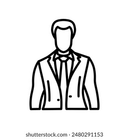 Vlogger Outline Icon, Vector illustration