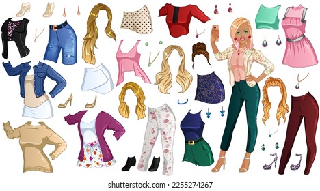 Vlogger Paper Doll and