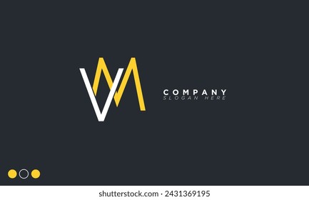  VM Alphabet letters Initials Monogram logo 