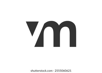 VM creative geometric initial based modern and minimal logo. Letter v m trendy fonts. Universal professional elegant techno vector design.