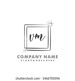 VM Initial beauty monogram logo vector