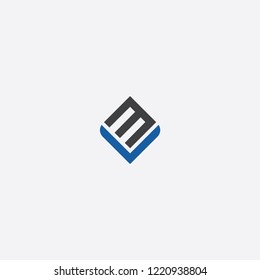 vm initial diamond logo letter templet