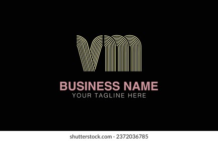 VM initial logo | initial based abstract modern minimal creative logo, vector template image. luxury logotype , real estate homie . typography . initials 