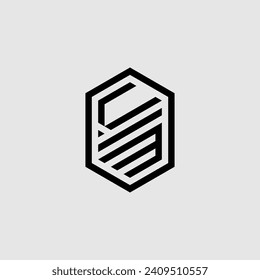 VM line geometric monogram with high quality professional design that will print well