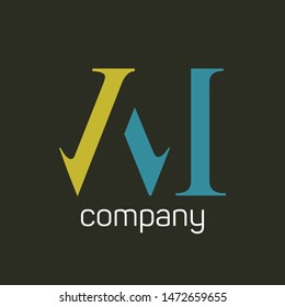 VM logo. Company logo design. Monogram. Letters V and M.