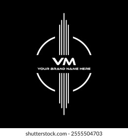 VM logo design, VM simple and modern logo. VM luxurious alphabet design
