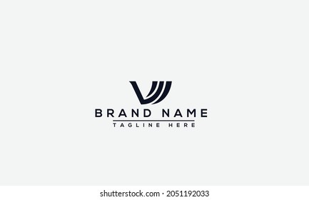 VM Logo Design Template Vector Graphic Branding Element.